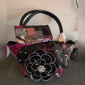 Candie Patent Leather Elegant Shoulder Bag